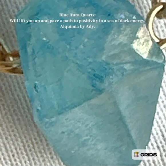 Drusy Light bright Blue raw Quartz nuggets chunky gold dangle earrings - Picture 3 of 4